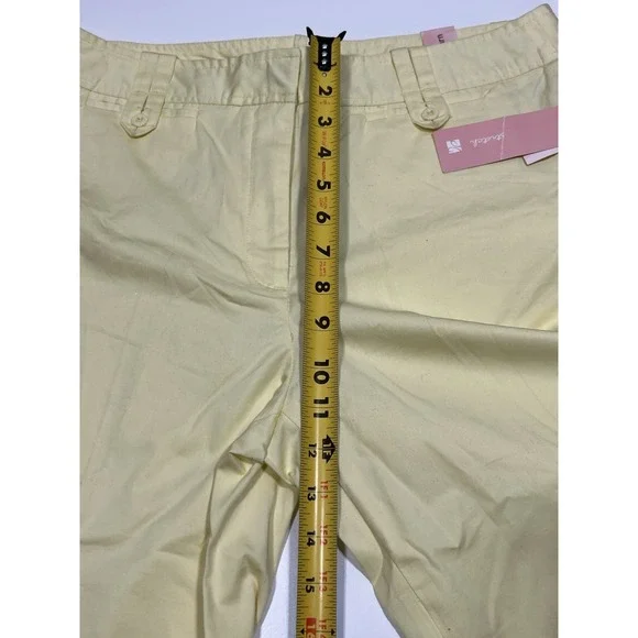 Dressbarn Woman's Capri Pants Yellow Size 12 - Picture 6 of 10
